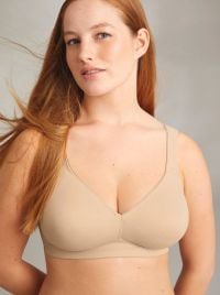 Twin 5493 Reggiseno microfibra senza ferretto, desert