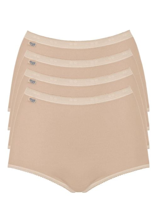 Sloggi Basic Maxi 4 Slip in cotone, nudo SLOGGI