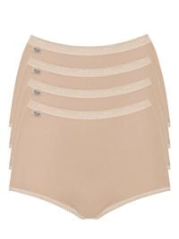 Sloggi Basic Maxi 4 Slip in cotone, nudo