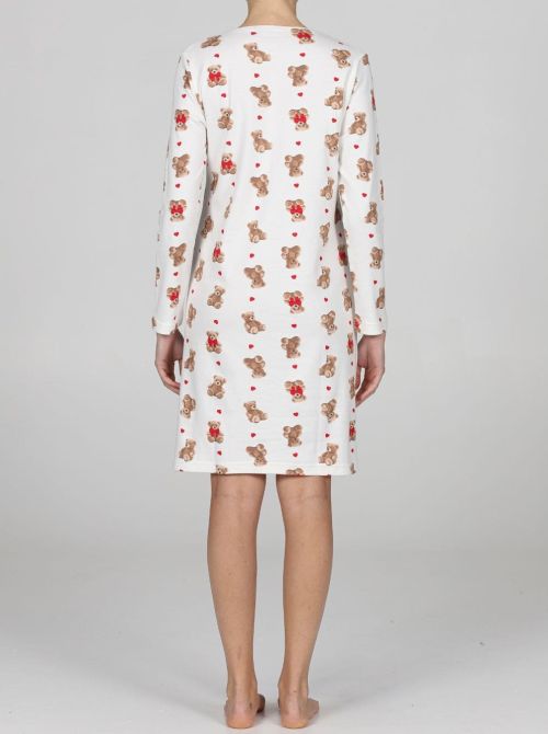 Dora Camicia da notte calda con orsetti