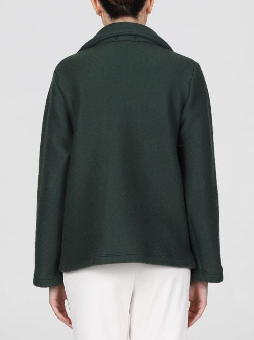 Delfina Giacca in Pile e cotone con tasche