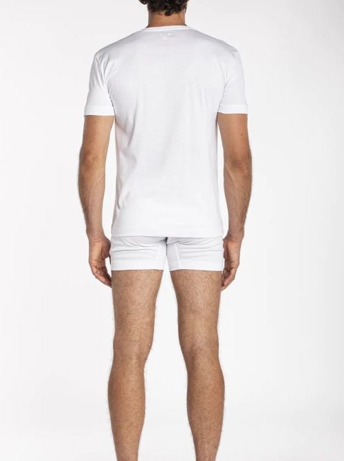 Impetus doppia maglia | Cotone Mak&ograve; premium, bianco