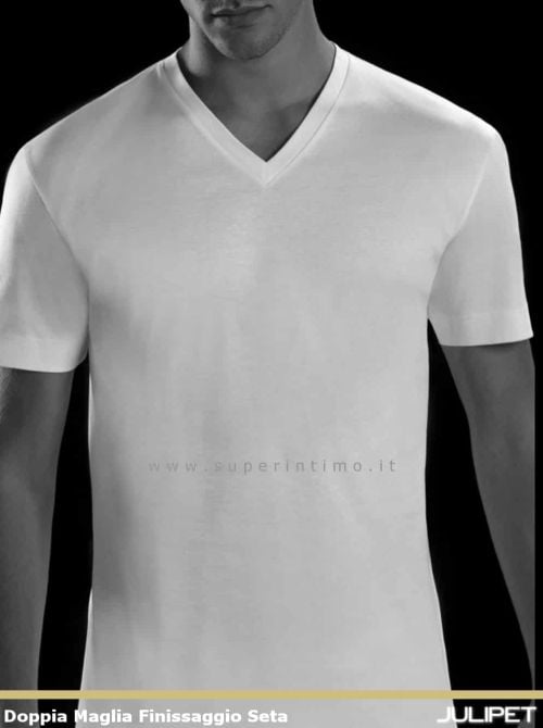 Impetus doppia maglia | Cotone Mak&ograve; premium, bianco
