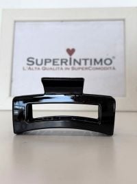 Mollettone  per Capelli nero lucido 8,5 cm