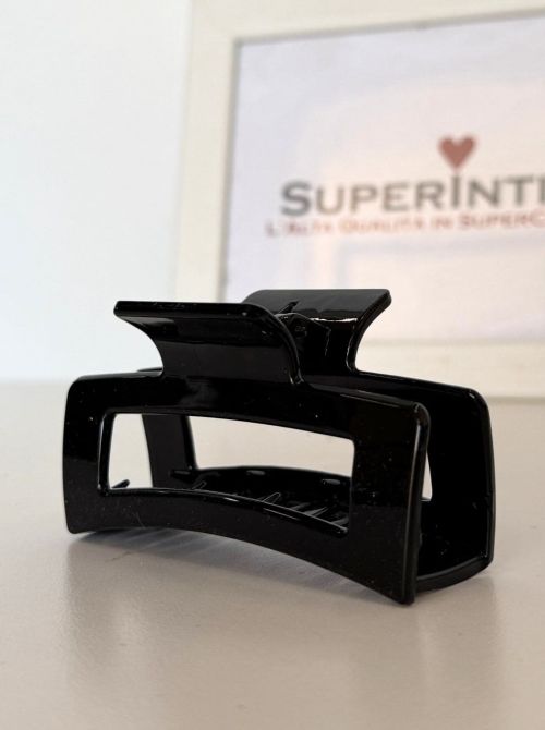 Mollettone  per Capelli nero lucido 8,5 cm