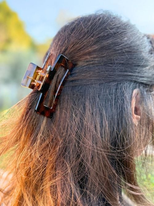 Mollettone per Capelli tartarugato 8,5 cm