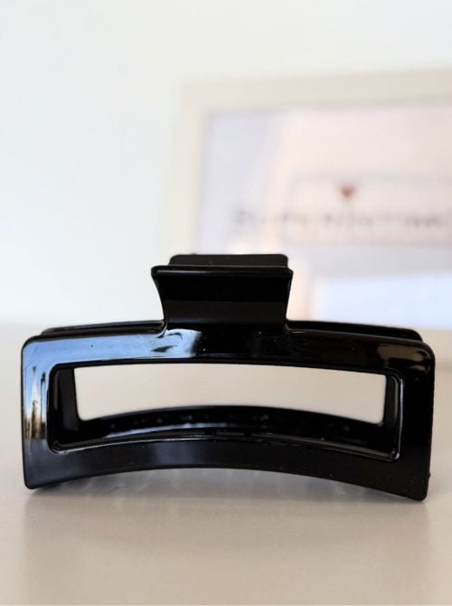 Mollettone per Capelli nero lucido 13 cm SUPERINTIMO