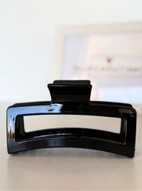 Mollettone per Capelli nero lucido 13 cm
