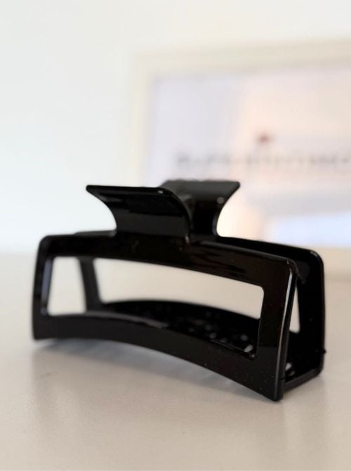 Mollettone per Capelli nero lucido 13 cm