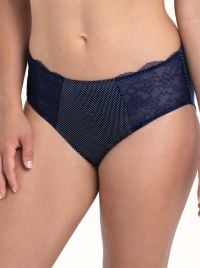 Orely slip a vita alta, blu