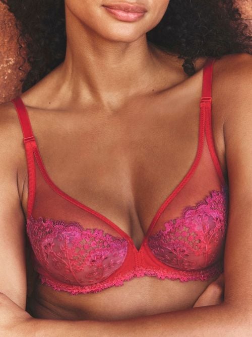 Wish Reggiseno a balconcino con ferretto, rainbow red