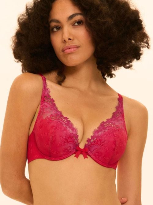 Wish Reggiseno push-up a triangolo, rainbow red