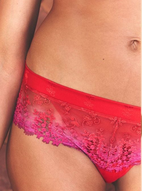 Wish Shorty in pizzo, rainbow red