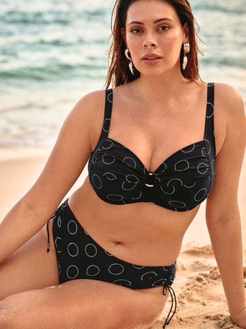 Anny slip per bikini, nero ROSA FAIA BEACHWEAR