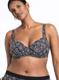 Sibel reggiseno per bikini, nero oro