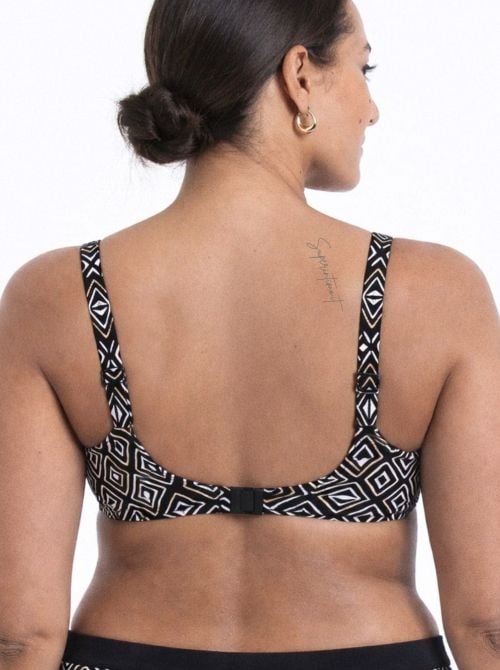 Sibel reggiseno per bikini, nero oro