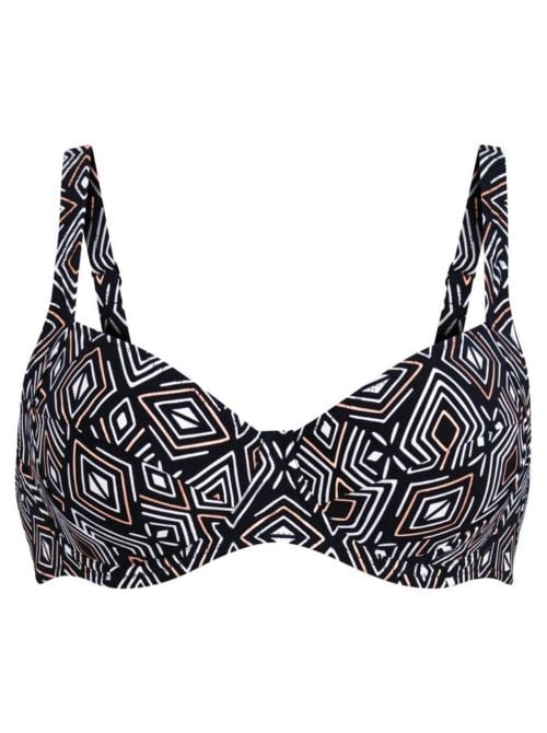 Sibel reggiseno per bikini, nero oro
