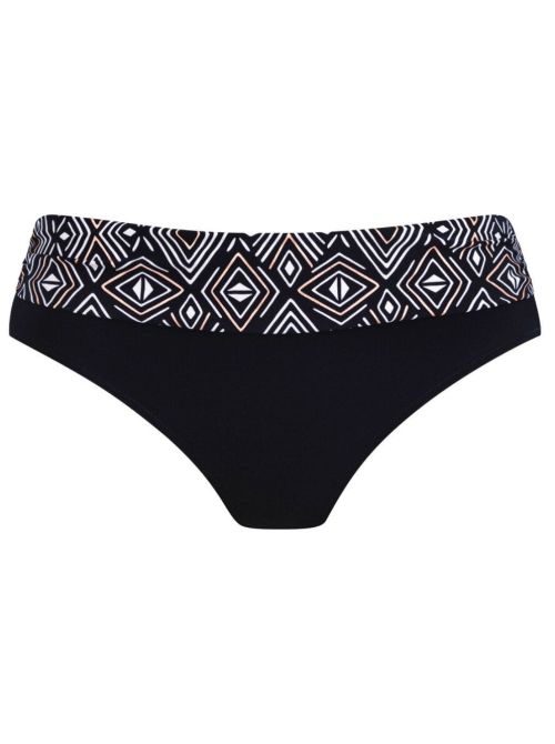 Chiara slip per bikini, nero oro