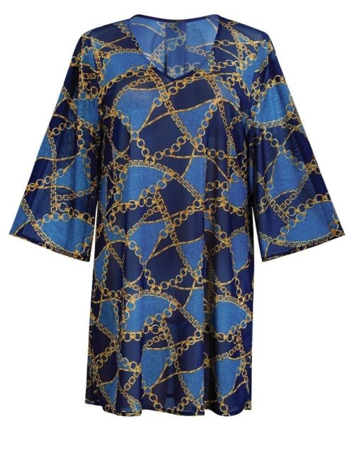 Hawaii tunica mare, denim ROSA FAIA BEACHWEAR