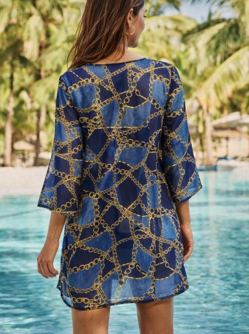 Hawaii tunica mare, denim