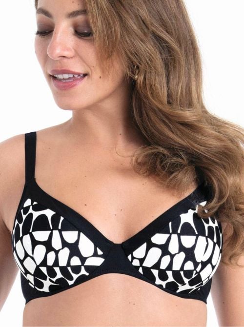 Marisol reggiseno mare con ferretto, bianco nero