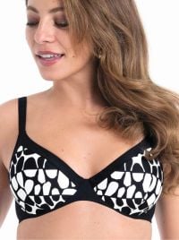Marisol reggiseno mare con ferretto, bianco nero