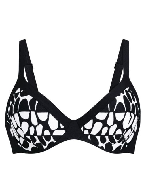 Marisol reggiseno mare con ferretto, bianco nero