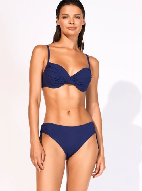Elements slip per bikini con laccetti, blu