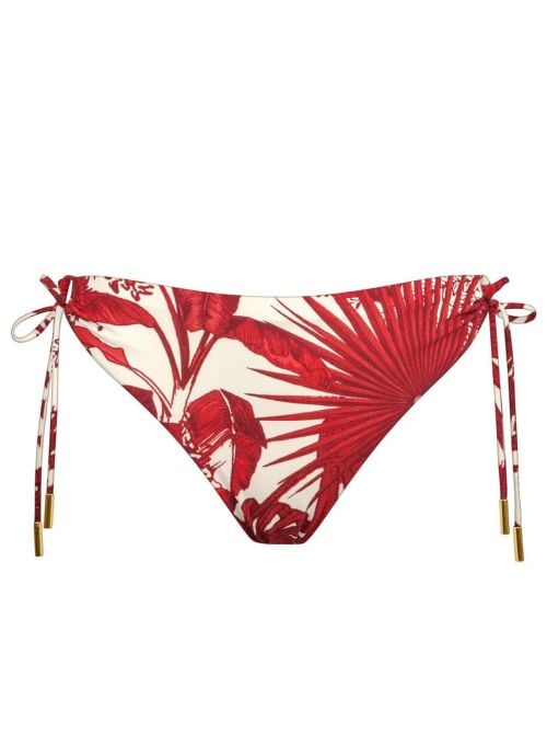Palmaria slip per bikini con laccetti, creme rouge