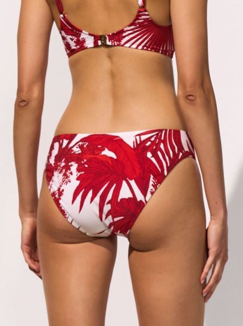 Palmaria slip per bikini con laccetti, creme rouge
