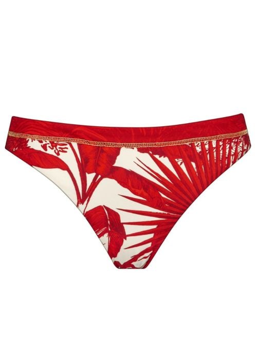 Palmaria slip per bikini con laccetti, creme rouge