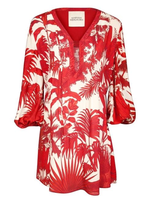 Palmaria abito mare, creme rouge