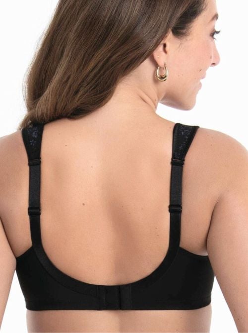 Clara Art Reggiseno senza ferretto, nero antracite