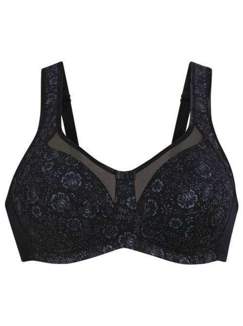 Clara Art Reggiseno senza ferretto, nero antracite