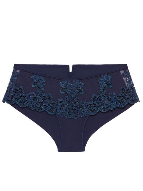 Saga Shorty in pizzo, blue zaffiro