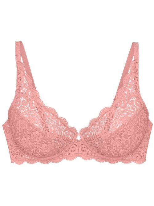 Amourette W Reggiseno in Pizzo con Ferretto, cherry rose