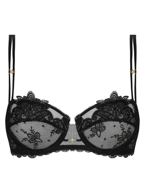 Diva Glamour reggiseno a balconcino, nero