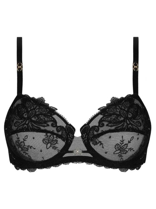 Diva Glamour reggiseno con ferretto, nero
