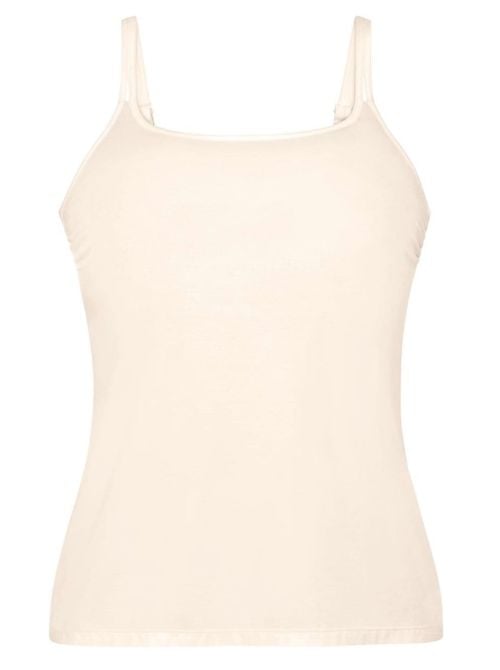 Amica canotta con coppe integrate, cristallo