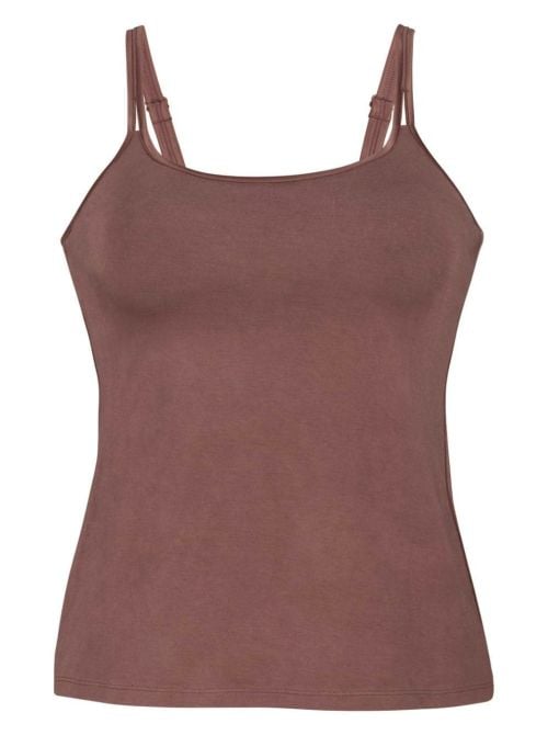 Amica canotta con coppe integrate, berry