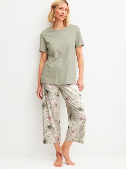 Leaf Dreams Pyjamas 7/8 pants CALIDA