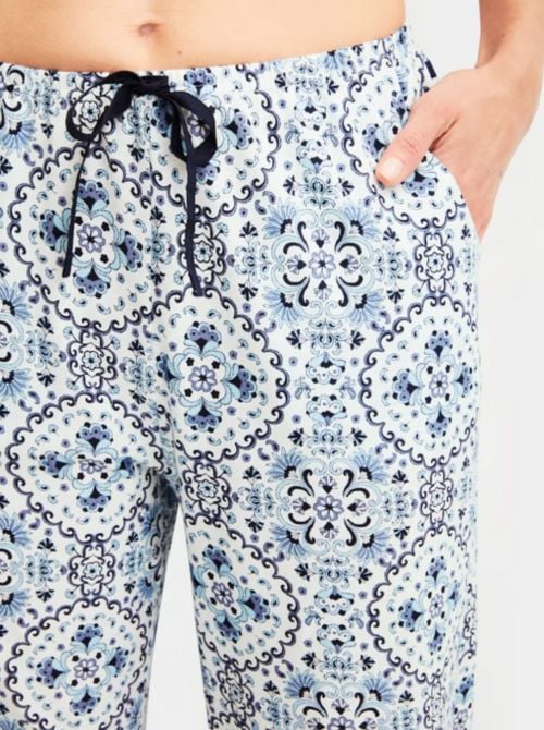 Pantaloni Favourites Tiles in cotone, con tasche CALIDA