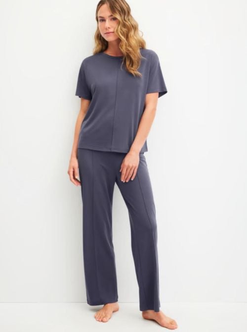 T-Shirt Natural Loungewear, graystone
