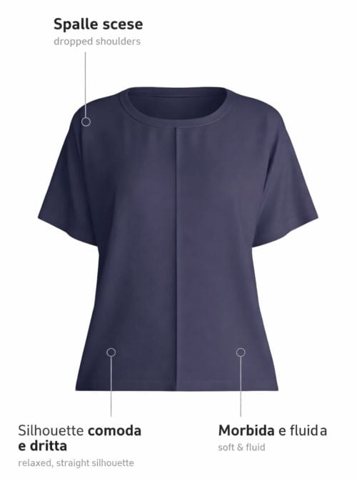 T-Shirt Natural Loungewear, graystone