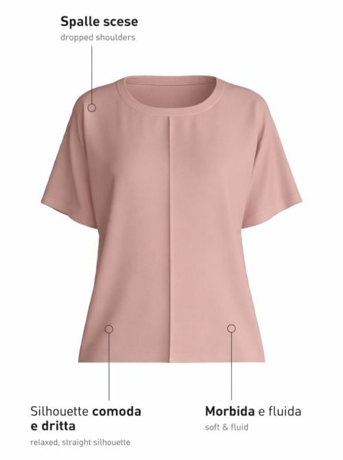T-Shirt Natural Loungewear, timeless taupe