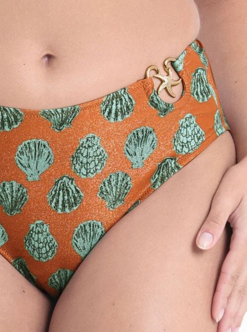 Mera slip per bikini, ruggine ROSA FAIA BEACHWEAR