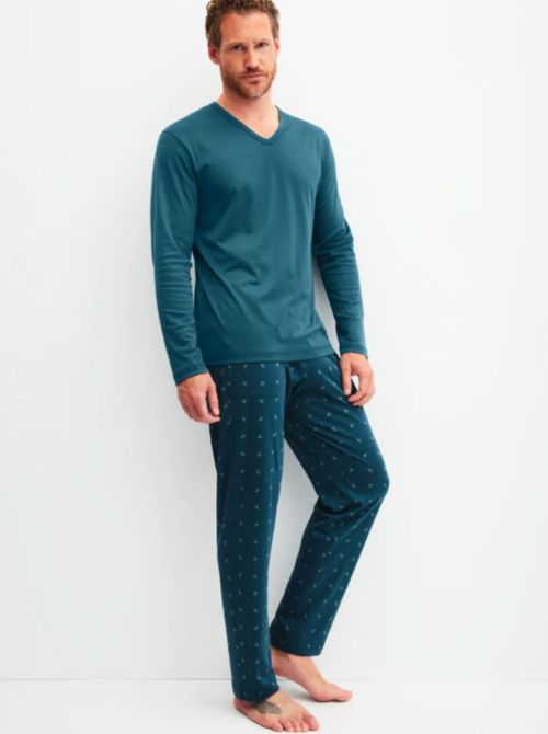 T-Shirt a Manica Lunga Uomo in Swiss Cotton e modal