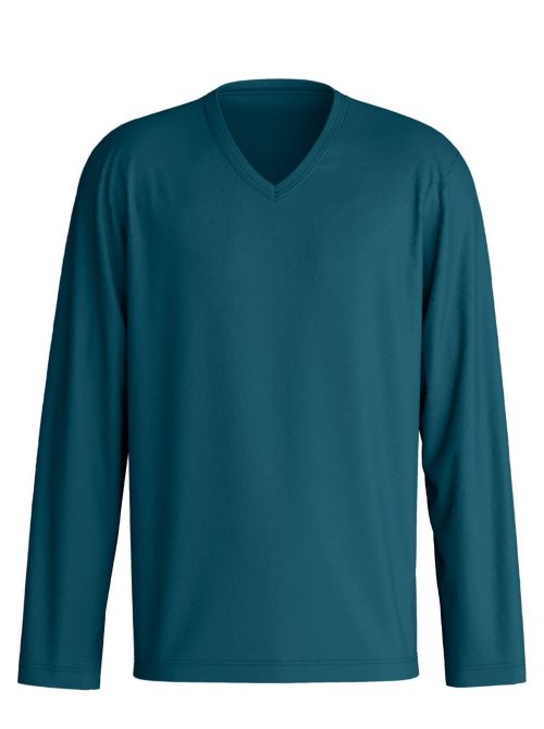 T-Shirt a Manica Lunga Uomo in Swiss Cotton e modal