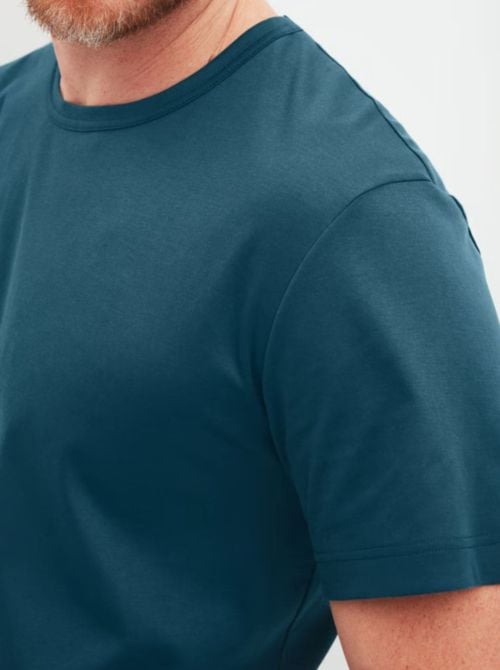 T-Shirt a Manica corta Uomo in Swiss Cotton e modal