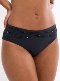 Palina Love by The Sea slip midi per bikini, nero